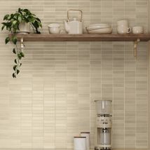 Carrelage Incision Serena Ivory 20x20cm Imitation Zellige - Bricoman