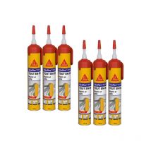 Lot De 6 Mastics Colle Multi-usages Sika Sikaflex 11 Fc Purform - Sans Pistolet - Blanc - 260 G - Bricoman