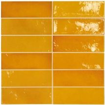 Faïence Effet Zellige Jaune Village 6,5x20 Tuscany Gold - Bricoman