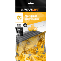 100 Croisillons Récupérables "+" 2mm Pavilift - Bricoman