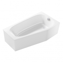 Pack Baignoire Bain Douche 170 X 90 Jacob Delafon Bastille Vidage À Droite Blanc Brillant + Tablier En Niche - Bricoman