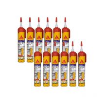 Lot De 12 Mastics Colle Multi-usages Sika Sikaflex 11 Fc Purform - Sans Pistolet - Blanc - 260 G - Bricoman