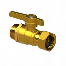 Vanne Compteur Droite - Mâle - Ecrou Tournant - Manette Mla 20x27 - Bricoman