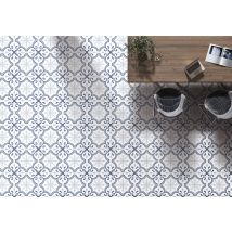 Carrelage Carreaux De Ciment Paviva Bleu 25x25 Cm - Bricoman