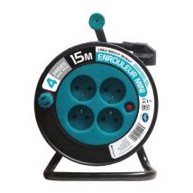 Zenitech Enrouleur Menager 15m 3g1 Mm2 - Bleu - Bricoman