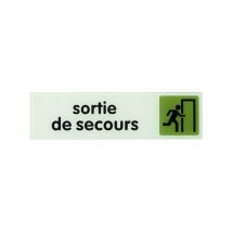 Thirard - Plaque De Signalisation Sortie De Secours, Plexiglass Adhésif, 170x45mm - Thirard - Bricoman