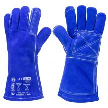 Gants Soudeur T10 Avec Fil Kevlar ?bleu - Bricoman