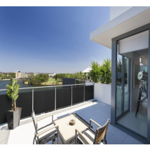 Brise-vue Occultante Résine Tressée Grillage Clôture Et Balcon Gris Anthracite Lg: 1m X Ht: 1m00 - Concept Maison Et Jardin - Tecnomat