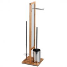 Porte-papier Hygiénique Et Brosse Wc Rivalta, 3in1, Bambou, Wenko, Wenko - Bricoman