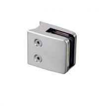 Pince À Verre Carré Pour Tube Ø42,4mm - Hauteur 55mm Longueur 60mm - Zamac Brossé - À Visser - Bricoman