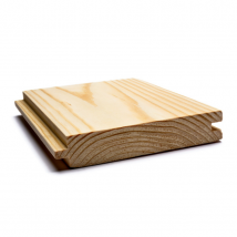 Lot De 10 Lattes De Bardage À Rainure Et Languette En Sapin Massif, 1 Face, Bord Vif (naturel) 2,94 M2/carton 2x14x210 Cm - Bricoman