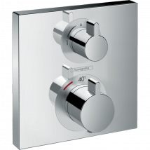Hansgrohe Facade Pour Mitigeur Thermostatique Encastré Ecostat Square Avec Robinet D'Arrêt Chromé - Bricoman