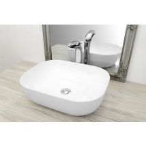 Vasque À Poser Céramique Blanc Carrée - Bricoman