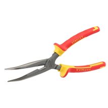 Stanley - Pince À Becs 1/2 Ronds Longs Coudés 200 Mm Isolée 1000v - 0-84-008 - Tecnomat