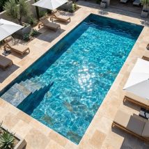 Carrelage Piscine Bali Blue 30x60 Cm Effet Pierre De Bali - Bricoman