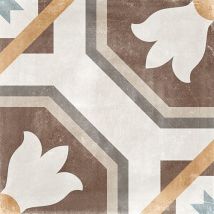 Carrelage Carreaux De Ciment Cambera Fleurys Motif 60x60 Cm - Bricoman
