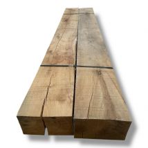 Une Traverse En Bois De Chêne Naturel Non Séché 12x20x200 Cm - Bricoman