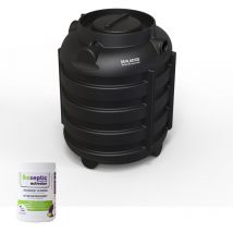 Kit Fosse Septique Ronde 1o00 Litres Renforts Circulaires Ds Eau Pour 3 Personne Avec Produit Activateur. - Bricoman