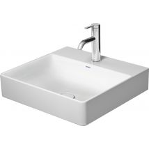 Duravit Durasquare Lavabo Pour Meuble, 50x47cm, Sans Trou Pour Robinet, Sans Trop-plein, Dessous Poncé Et Émaillé, 23535000791, Farbe: Blanc - 