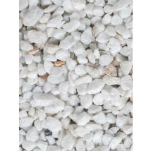Crystal White Gravier Marbre Concassé 1100kg Midibag 0,7m3 (9 - 12mm (dimension Standard)) - Bricoman