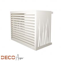 Cache Climatiseur Decoairco Taille M Blanc Crème (h:85, L:105, P:55cm) - Bricoman