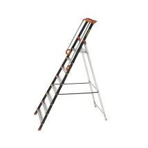 Escabeau Alu 8 Marches - Hauteur De Travail Max. 3.62m - 239208 - Bricoman