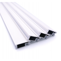 Lot De 4 Profils Moustiquaire Cadre Recoupable - Longueur 200cm - Alu - Blanc - Bricoman