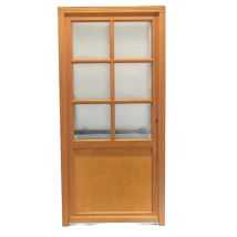 Porte De Service Bois Vitree Naxos, H,200xl,80 P,gauche Cotes Tableau Gd Menuiseries - Bricoman