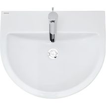 Lavabo Mural Céramique Traditionnelle Sanindusa Urby 66 Blanc (robinet, Vidage Et Colonne Non Inclus) - Tecnomat