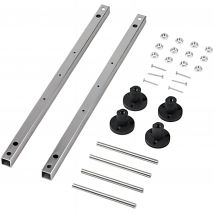 Kit Pieds Métalliques Pour Baignoire Acrylique Largeur De 60 À 70cms Réglables En Hauteur - Bricoman