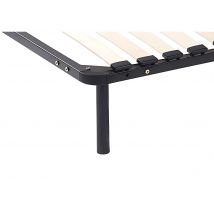 Lot De 4 Pieds Cylindriques Pour Cadre À Lattes - Noirs - Bolgare - Bricoman