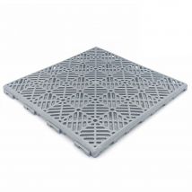 Dalle De Sol Auto-ventilé (gris Aluminium). Dimensions: 30x30x1,5 Cm. Installation Dans Les Piscines, Douches De Jardin, Salles De Bains, Vestiaires -