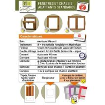 Fenetre 2 Vantaux En Bois Hauteur 145 X Largeur 80 (cotes Tableau) Envoye - Bricoman