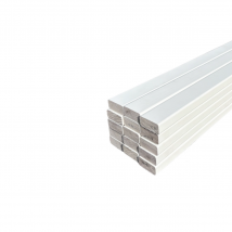 Lot De 15 Tasseaux Pin Abouté Peint Blanc, L.250 Cm X L.2 Cm, Ep.4 Mm - Bricoman