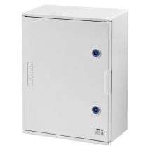 Coffret En Polyester À Porte Pleine Avec Serrure Ip66 Gris 31x42,5x16 Cm Gewiss - Gw46002f - Bricoman