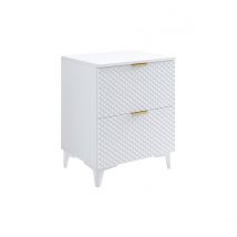 Meuble Sous-vasque 60cm Sur Pieds Cléa Blanc - Bricoman