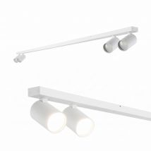 Rampe De Spots Spots De Plafond Malga 4 Line White 4xgu10 Blanche Ip20 Edo - Bricoman