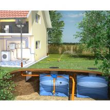 Kit Complet Cuve De 10000l À Enterrer Pour La Récupération Et L'Utilisation D'Eau De Pluie Pour La Maison - Bricoman