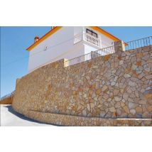 Pierre De Parement Naturelle En Quartzite Amarillo Doré Opus Incertum - Bricoman