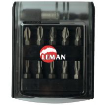 Leman - Coffret 10 Embouts Impact Avec Porte-embout - 56011 - Bricoman