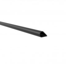 Cornière De Serrage | Pvc | Finition Noire | Mesures 15*9*2000mm | Longueur Du Cornière 2 Mètres | Épaisseur 1 Mm | 1 Unité - Bricoman