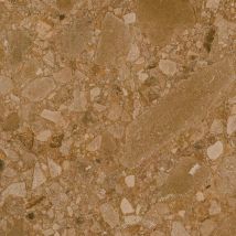 Carrelage Sol / Mur Effet Terrazzo Marron 60x60 Cm Brown Wash - Bricoman