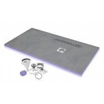 Jackon Receveur De Douche À Carreler Aqua Décentré 1800x900x40mm Siphon Vertical Offert (4512098 + 4512008) - Bricoman