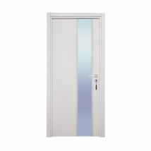 Bloc-porte Pose Fin De Chantier Collection Premium Enzo, H.204 X L.93 Cm, Aspect Chêne Blanc, Réversible - Bricoman