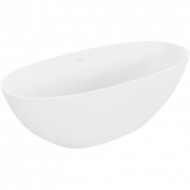 Mexen Bari Baignoire Autonome En Conglomérat 165 X 75 Cm, Blanc Mat - 57221657500 - Bricoman