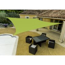 Voile D'Ombrage Verte Anis Rectangulaire Werka Pro 4 X 5 M - Tecnomat