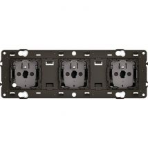 Prise Triple 3x2p+t - Legrand - Céliane - Précâblée - 16a - 250v - Bricoman