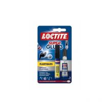 Super Glue3 Plastic 2g+fla.4ml Loctite - 1601764 - Bricoman