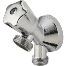 Robinet Applique Monobloc Laiton Chromé Mâle 15x21 (1/2) - Mâle 20x27 (3/4) Noyon & Thiebault - Bricoman