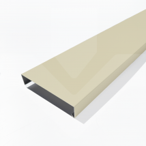 Couvertines D'Acrotères Plates - Gamme 200 - Aluminium Prélaqué 15/10, Couleur - 1015s, Longueur - 1000mm - Bricoman